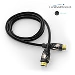 KabelDirekt – 4K HDMI kablosu – 10m (Ethernetli Yüksek Hızlı HDMI, 4K Ultra HD, 3D, Full HD, 1080p, HDR, ARC, PS5, XBOX, HDTV) - Seçenekler: 10m, 0,5m, 1m, 1,5m, 2m, 3m, 5m, 7,5m