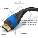 KabelDirekt – 4K ve 8K HDMI Kablosu – 3,1m – 0,15-22,5m arasında mevcut – Her HDMI bağlantısı için (4K@120Hz & 8K@60Hz, Yüksek Hızlı Ethernet, TV, Blu-ray, PS5, Xbox, Switch – siyah)