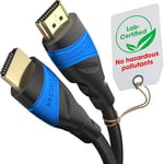 KabelDirekt – 4K ve 8K HDMI Kablosu – 3,1m – 0,15-22,5m arasında mevcut – Her HDMI bağlantısı için (4K@120Hz & 8K@60Hz, Yüksek Hızlı Ethernet, TV, Blu-ray, PS5, Xbox, Switch – siyah)
