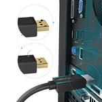 KabelDirekt - 8K / 60Hz DisplayPort Kablosu 1.4 - 2 m - Oyun bilgisayarları/dizüstü bilgisayarları, 4K / 8K oyun monitörleri ve ultra hızlı 144Hz / 165Hz / 240Hz için boşluksuz korumalı DP kablosu