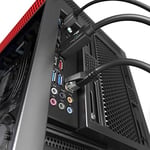 KabelDirekt – Cat 8 ağ kablosu, 40 Gigabit, esnek ve kırılmaz yapı – 10m (LAN kablosu/Ethernet kablosu, maksimum fiber hızı iletir ve oyun/PS5/Xbox için uygundur, RJ45 fiş)