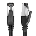 KabelDirekt – Cat 8 ağ kablosu, 40 Gigabit, esnek ve kırılmaz yapı – 10m (LAN kablosu/Ethernet kablosu, maksimum fiber hızı iletir ve oyun/PS5/Xbox için uygundur, RJ45 fiş)