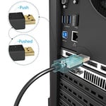 KabelDirekt – Mini DisplayPort/Mini-DP (Thunderbolt)/DisplayPort kablosu – 2m (4K/60Hz ile UHD çözünürlük, sürüm 1.2, bilgisayar ve Mac için, kilitlemeli DP fişi, siyah) - Seçenekler: 2m, 1m, 3m, 5m