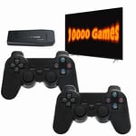 Kablosuz Retro Oyun Konsolu, Tak ve Çalıştır Video Oyun Çubuğu Dahili 10000+ Oyun, 9 Klasik Emülatör, Çift 2.4G Kablosuz Kumandalı TV için 4K Yüksek Çözünürlüklü HDMI Çıkışı