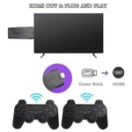 Kablosuz Retro Oyun Konsolu, Tak ve Çalıştır Video Oyun Çubuğu Dahili 10000+ Oyun, 9 Klasik Emülatör, Çift 2.4G Kablosuz Kumandalı TV için 4K Yüksek Çözünürlüklü HDMI Çıkışı