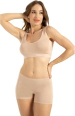 Kadın 2 Li Paket Ten Rengi Bambu Boxer Külot (Ten/S)