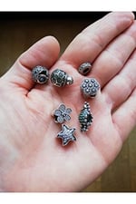 Kadın 925 Ayar Gümüş Denizatı Charm Boncuk