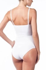 Kadın Beyaz 1 Beden Küçülten Ayarlanabilen Askılı Çıtçıtlı Korse Body