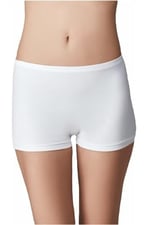 Kadın Beyaz 2'li Paket Bambu Boxer Külot