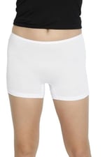 Kadın Beyaz 5'li ECO Paket Bambu Boxer Şort Külot