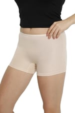 Kadın Beyaz 5'li ECO Paket Bambu Boxer Şort Külot