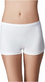 Kadın Beyaz Bambu Boxer Külot 2'li