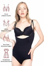 Kadın Beyaz Dikişsiz Göğüsü Açık Body Slip Korse