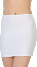 Kadın Beyaz Modal Cotton Mini Jupon