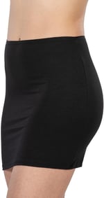 Kadın Beyaz Modal Cotton Mini Jupon