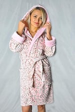 Kadın bornoz welsoft kalın yumuşak elt113 (XL)