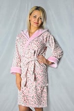 Kadın bornoz welsoft kalın yumuşak elt113 (XL)