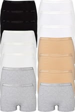 Kadın Boxer, 15'li Paket, Karışık Renk, XL Beden