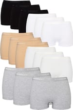 Kadın Boxer, 15'li Paket, Karışık Renk, XL Beden