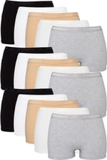 Kadın Boxer, 15'li Paket, Karışık Renk, XL Beden