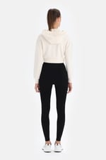 KADIN ÇAPRAZ DETAYLI MODAL SWEATSHIRT