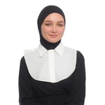 Kadın Düz Gömlek Yaka Hazır Tesettür İç Boyunluk Kurtarıcı Yakalık