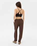 Kadın Easy West Pantolon - Bilek Boy, Paça Pens Detaylı, Keten Karışımı Kumaş, Günlük ve Hafif Spor Pilates/Yoga Kullanım İçin Rahat Pantolon - Bedenler: XS, S, M, L, XL