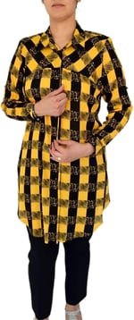 Kadın Ekose Kareli Tunik BGL-ST02956