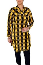 Kadın Ekose Kareli Tunik BGL-ST02956