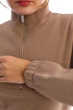 Kadın Eşofman Takımı Pamuklu Dik Yaka Slim Fit