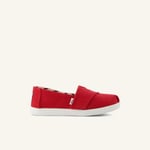 Kadın Espadril 10022087 Toms Alpargata Classic Heritage Canvas Red - Bedenler: 30 EU, 31 EU, 32.5 EU, 35 EU