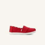 Kadın Espadril 10022087 Toms Alpargata Classic Heritage Canvas Red - Bedenler: 30 EU, 31 EU, 32.5 EU, 35 EU