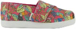 Kadın Espadril 10022120 Toms ALPARGATA Fuchsia Birds of Paradise Print