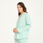 Kadın Gömlek Pantolon Pijama Takımı, %100 Pamuk, Yumuşak ve Rahat, Şık ve Fonksiyonel, Penye, Düğmeli, Kadın Pijama Seti