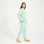 Kadın Gömlek Pantolon Pijama Takımı, %100 Pamuk, Yumuşak ve Rahat, Şık ve Fonksiyonel, Penye, Düğmeli, Kadın Pijama Seti