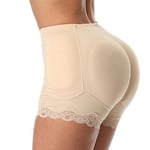 Kadın kaldırıcı bel eğitmen Shapewear külot 4 çıkarılabilir pedleri dantel vücut şekillendirici elastik bel şekillendirici külot kalça arttırıcı karın kontrolü daha büyük sahte