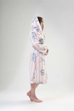 Kadın Kapüşonlu Polar Pink Sabahlık 203184-0221