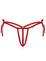 Kadın Kırmızı Iç Çamaşırı Fantezi Iç Giyim Ağı Açık Halkalı Fantazi G String