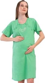 Kadın Kısa Kol Lohusa Yeşil Tunik C5T3N1O804 - Bedenler: XX-Large, XL