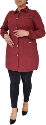 Kadın Kışlık Cepli Tunik BGL-ST02343