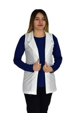 Kadın Krem Renği Krep Yelek RY-16720