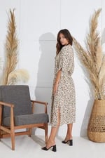 Kadın Leopar Uzun Kimono C5T1N6O51