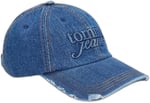 Kadın Logo Kabartmalı Ayarlanabilir Tokalı Pamuklu Denim Lacivert Spor Şapka AW0AW18094-1A7