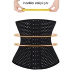 Kadın Lohusa Ten Rengi Korse Doğum Sonrası Korse Toparlayıcı Lohusa Göbek Korsesi (Siyah, 4XL)