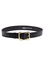 Kadın Moda Gold Renk Tokalı, Tek parça yumuşak hakiki deri Koyu Kahverengi kemer, Genişlik 3.8 cm