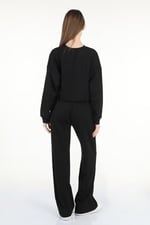 Kadın Modal Kumaş Crop Ikili Basic Takım