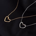 Kadın Paslanmaz Çelik Gold Italyan Zincirli Düğüm Kalp Kolye (SEVGİLİYE KOLYE)