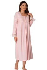 Kadın Pembe Hamile Lohusa Gecelik, M, EF2404EF-86D0018318140