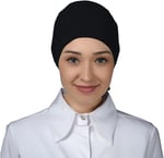 Kadın Pratik Dikişsiz Bağcıklı Kaymayan Tesettür Penye Bone