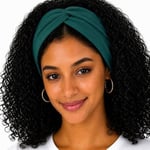 Kadın Saçları Esnek Bükümlü Saç Bantları, Düz Renk, Kaymaz Yoga, Egzersiz, Koşu, Fitness Yumuşak Pamuklu Kumaş, Kadınlar için Esnek Saç Bantları - Seçenekler: 1 Size, 1 Count (Pack of 1)